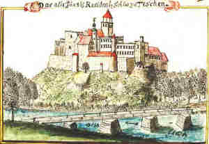 Das alte Frstl. Residenz Schlos zu Teschen - Zamek, widok oglny